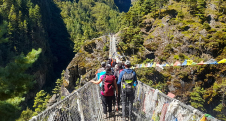 Way To Everest Base Camp Suspention Bridge